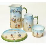 Grimwades brownies teapot stand, two jugs and bowl Condition reports are not available for our