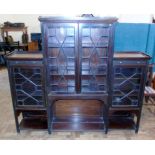 Edwardian mahogany chinoiserie style display cabinet Condition reports are not available for our