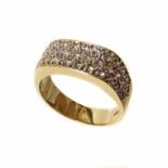 Diamond set 14ct yellow gold ring Condition reports are not available for our Interiors Sale.