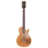 Jedson Les Paul Custom type electric guitar, with flamed maple cap, bolt on neck, with hard case,