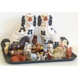 Collection of seven Beswick figures, Wade Tom and Jerry, seven decanters with whisky, Royal