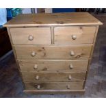 Modern pine chest of two short and four long drawers Condition reports are not available for our