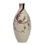 Moorcroft Sakura vase, designed by Paul Hilditch, 24cm high For a condition report please visit