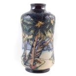 Moorcroft Kiribati vase designed by Emma Bossons No.298, marked as a second, 21cm high For a