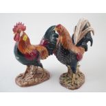 Beswick Game cockerel and a Leghorn cockerel , models 2059, and 1892, 24cm high For a condition