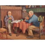 Henry Edward Spernon Tozer (1864-c.1938), "The Pipe Smokers", signed and dated 1931, watercolour,