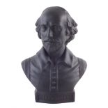 Wedgwood black basalt bust of William Shakespeare, 25cm high For a condition report please visit our
