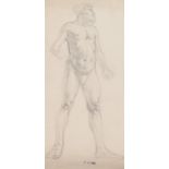 Attributed to Laurence Stephen Lowry R.A. (British, 1887-1976), Standing male nude, bears