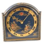 A 19th century Chinoiserie style mantel clock by Wilson & Gill, 138-141 Regent Street, London. The