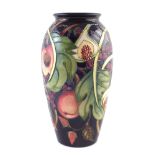 Moorcroft Queens Choice vase, designed by Emma Bossons, marked as a second, 25cm high For a