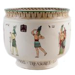 Royal Doulton Tutankhamen's Treasures Luxor series ware jardinière, D3419, 21cm high For a condition