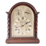 An early 20th century mantle clock by Camerer Cuss & Co. London (54 & 56 Oxford St). The mahogany