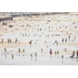 Robert Littleford F.R.S.A., B.W.S. (1945-), Beach scene with figures, signed, watercolour, 19.5 x