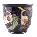 Moorcroft Queens Choice jardinière, designed by Emma Bossons, marked as a second 16.5cm high For a