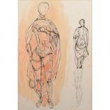 Attributed to Percy Wyndham Lewis (1882-1957), Figure studies, unsigned, attributed on label