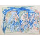 James Lawrence Isherwood F.R.S.A., F.I.A.L. (1917-1989), "3 Women, 1 Man in Cap", signed, titled and