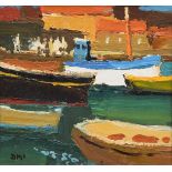 Donald McIntyre R.I., R.Cam.A., S.M.A. (1923-2009), "Boats at Collioure No.1", initialled, titled on