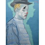 Emmanuel Levy (1900-1986), "The Pierrot", signed, oil on canvas, 72 x 53cm, 28.5 x 21in. Artists’