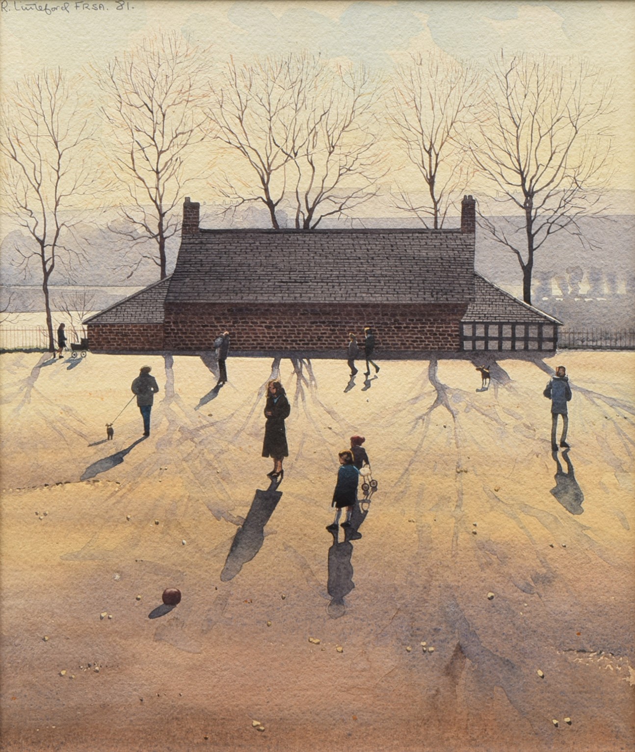 Robert Littleford F.R.S.A., B.W.S. (1945-), "Alexander Park", signed and dated '81, watercolour,