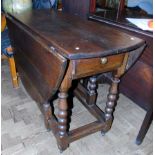 18th century oak gateleg dining table Condition reports are not available for our Interiors Sales.