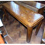 Modern console table with partquetry top. Condition reports are not available for our Interiors