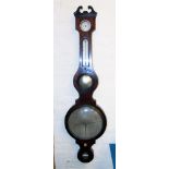 A mahogany wheel barometer Condition reports are not available for our Interiors Sales.