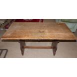 Oak refectory style table 136 x 66cm Condition reports are not available for our Interiors Sales.