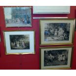 An assortment of various framed engravings and artworks Condition reports are not available for