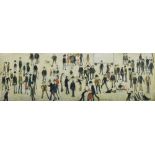 After Laurence Stephen Lowry R.A. (British, 1887-1976), "Crowd Around a Cricket Sight Board",