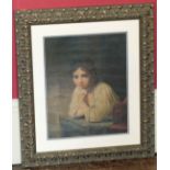 Portrait of a girl watercolour. Condition reports are not available for our Interiors Sales.