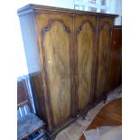 Queen Anne style three door wardrobe Condition reports are not available for our Interiors Sales.