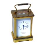 Modern Garrard & Co, 11 jewel carriage clock Condition reports are not available for our Interiors