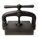 Cast iron "Hercules" book press Condition reports are not available for our Interiors Sales.