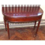 Victorian mahogany fold-over table Condition reports are not available for our Interiors Sales.