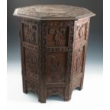 A Chinese octagonal shaped occasional table,