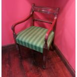 A harlequin set of twelve 19th century mahogany bar back dining chairs,