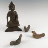 Three Chinese funereal figures,