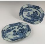 Two decorated Chinese tureen stands Condition report: One has minor chips to border,