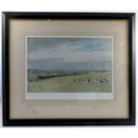 Lionel Edwards, colour print, Hunting Countries The Cottesmore Hounds, signed in pencil,