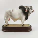 A Royal Worcester limited edition model, Brahman Bull, modelled by Doris Lindner,