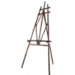 A Victorian bamboo picture easel,