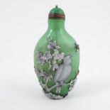 A 20th century Oriental cameo glass scent bottle,