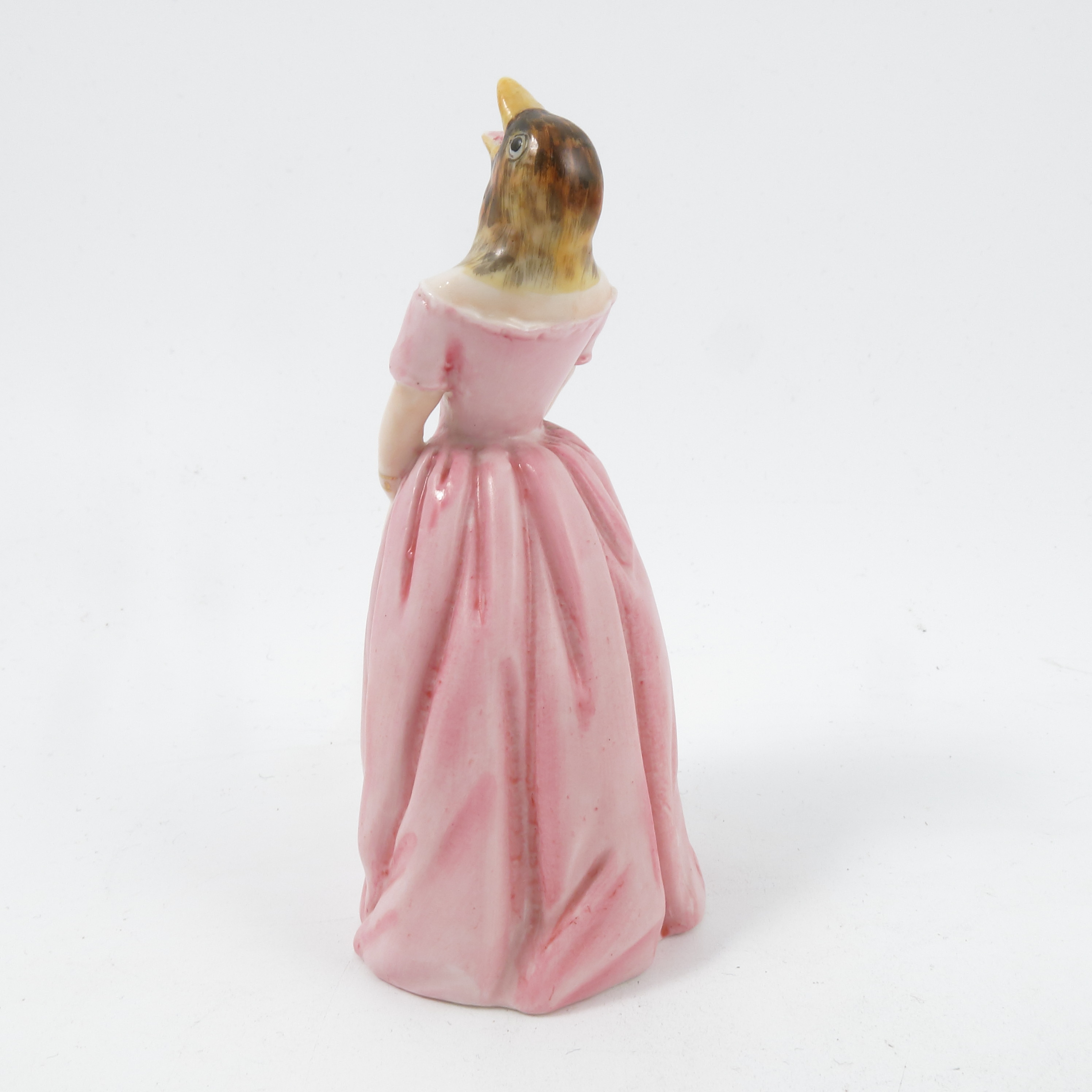 A Royal Worcester candle snuffer, 'Confidence', as Jenny Lind, pink dress, - Image 3 of 3