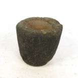 A garden stone mortar, diameter 11.