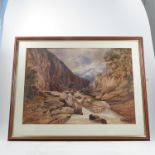 C T J Brogniez, a 19th century Continental watercolour,