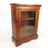 A 19th century mahogany pier cabinet, having inlaid and brass mount decoration,