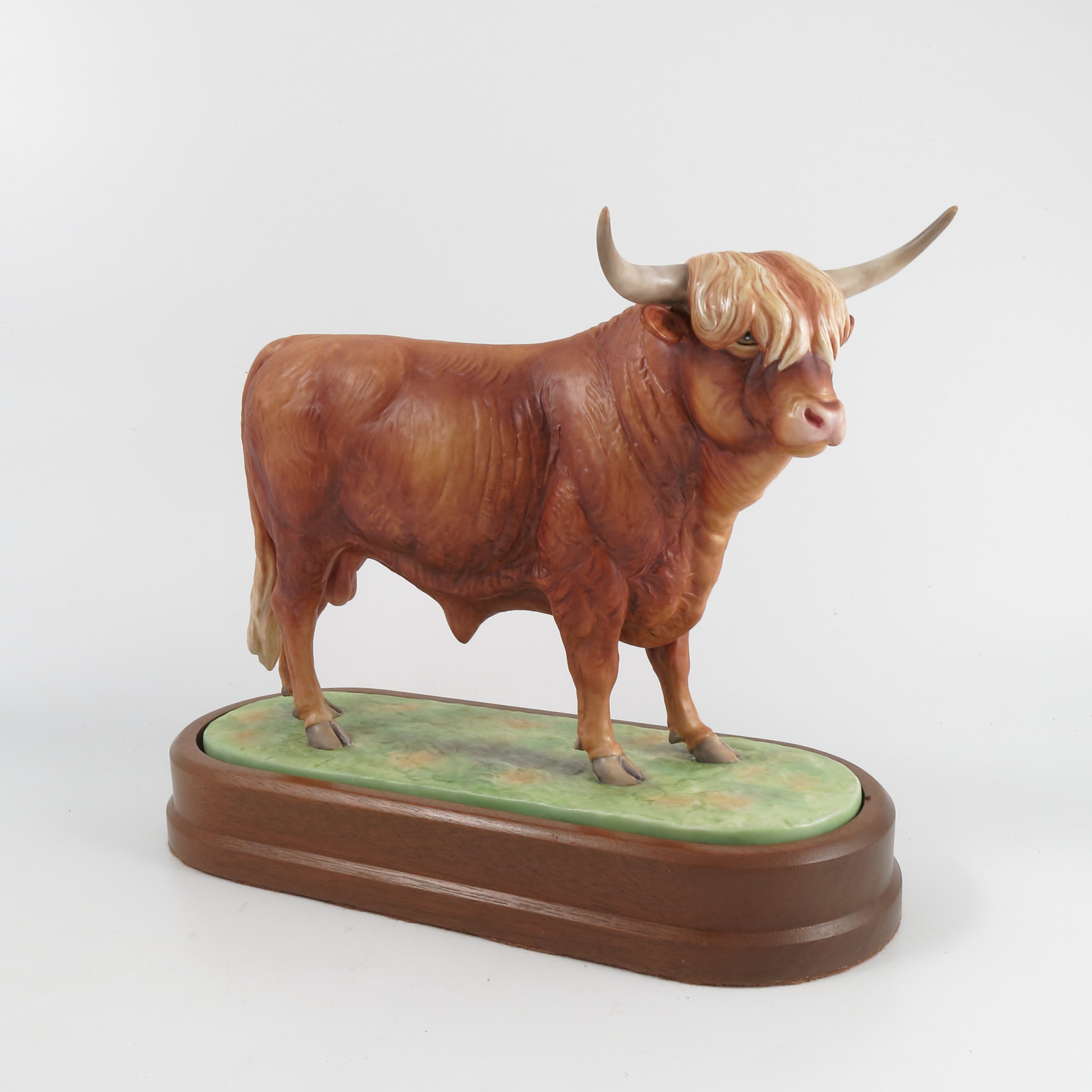 A Royal Worcester limited edition model, Highland Bull, modelled by Doris Lindner,