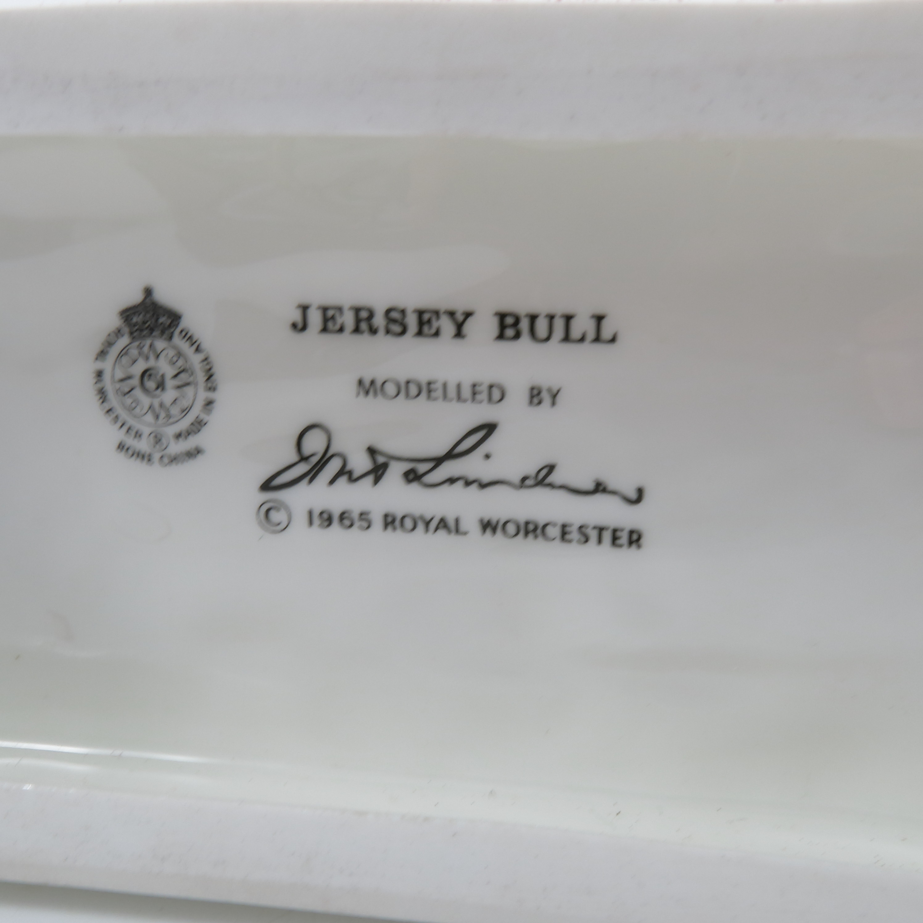 A Royal Worcester limited edition model, Jersey Bull, modelled by Doris Lindner, - Image 2 of 5