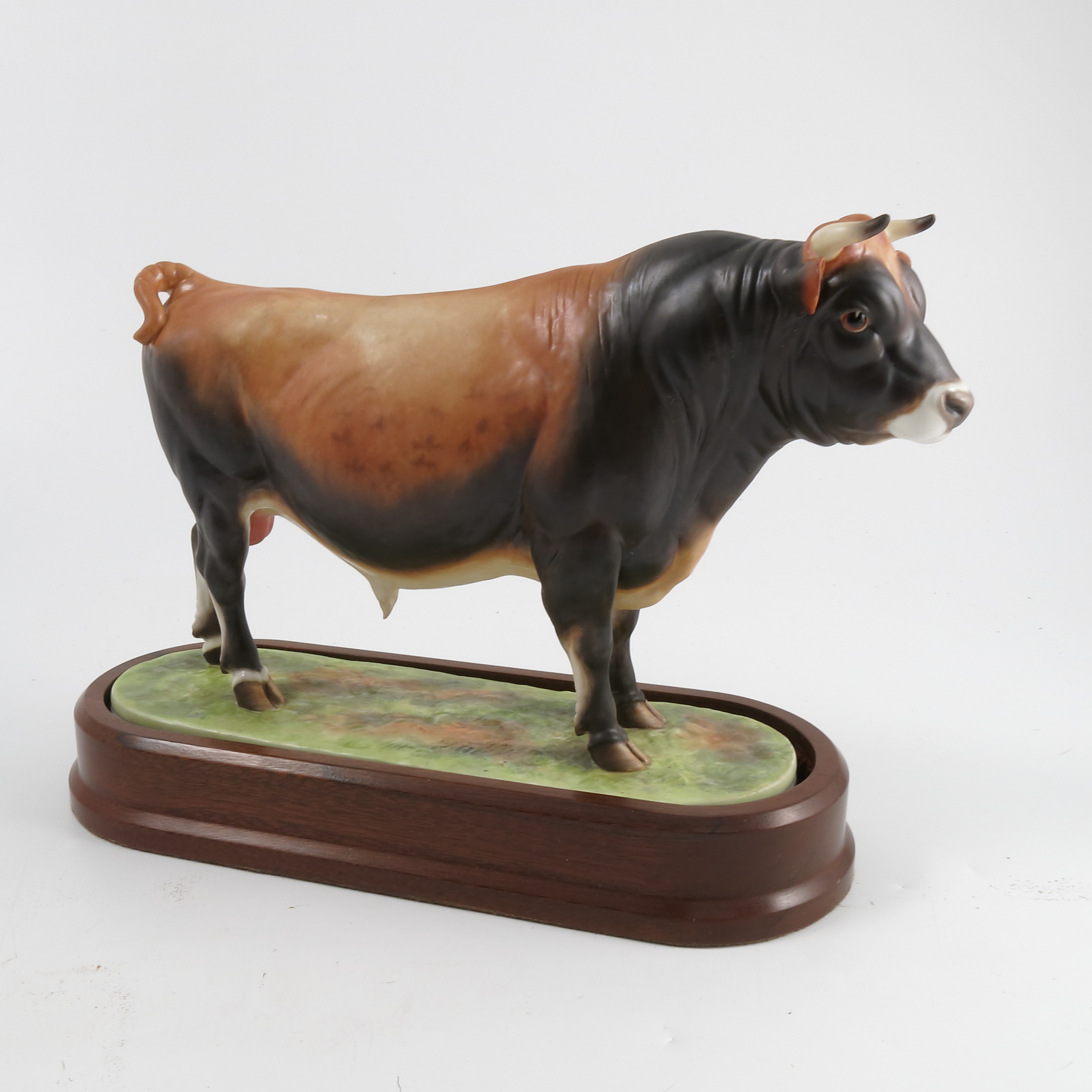 A Royal Worcester limited edition model, Jersey Bull, modelled by Doris Lindner, - Image 3 of 5