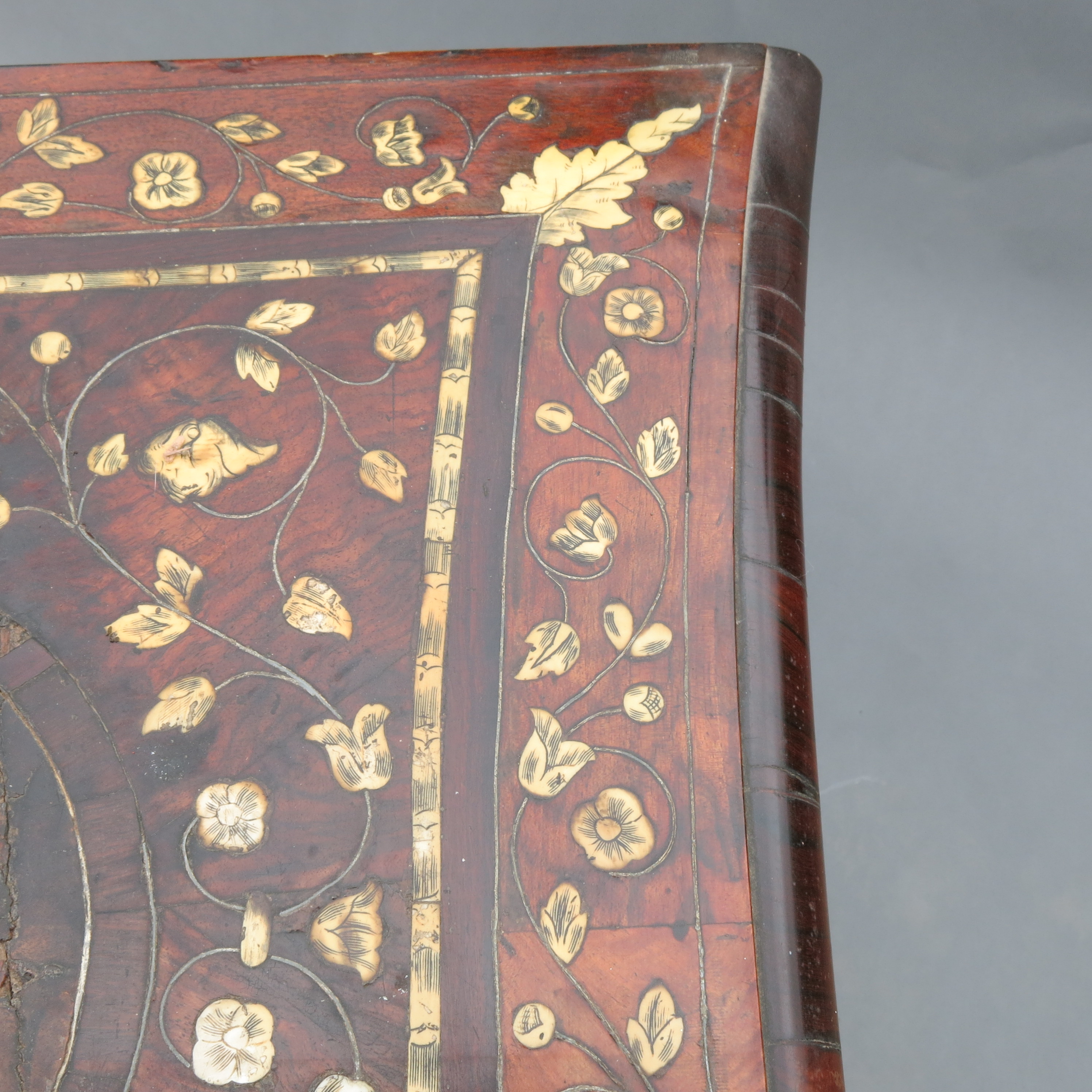 A continental commode, probably 18th century Italian/Milanese, of serpentine outline, - Image 7 of 23